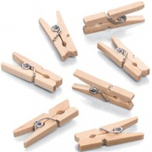 Kolíčky dřevěné mini 25x7mm (10ks) (218735734)
      
