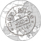 Mapa Evropy - silikonové gelové razítko (1ks) (CS0912)
      