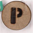 Dekorační písmenka P 1,7cm (3ks) (KF450P)
      
