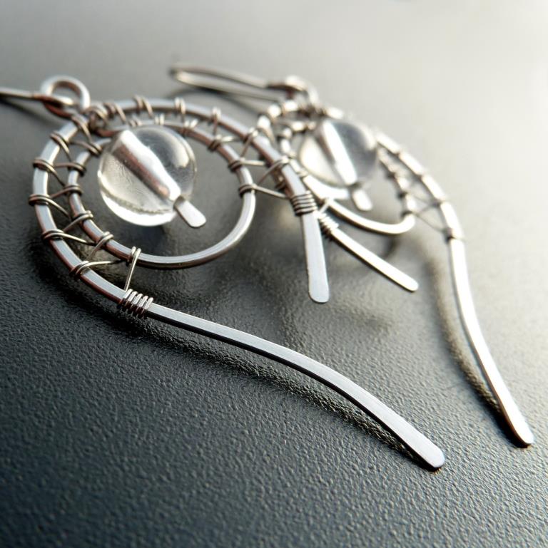 Hypoalergenní náušnice s křišťálem n°2