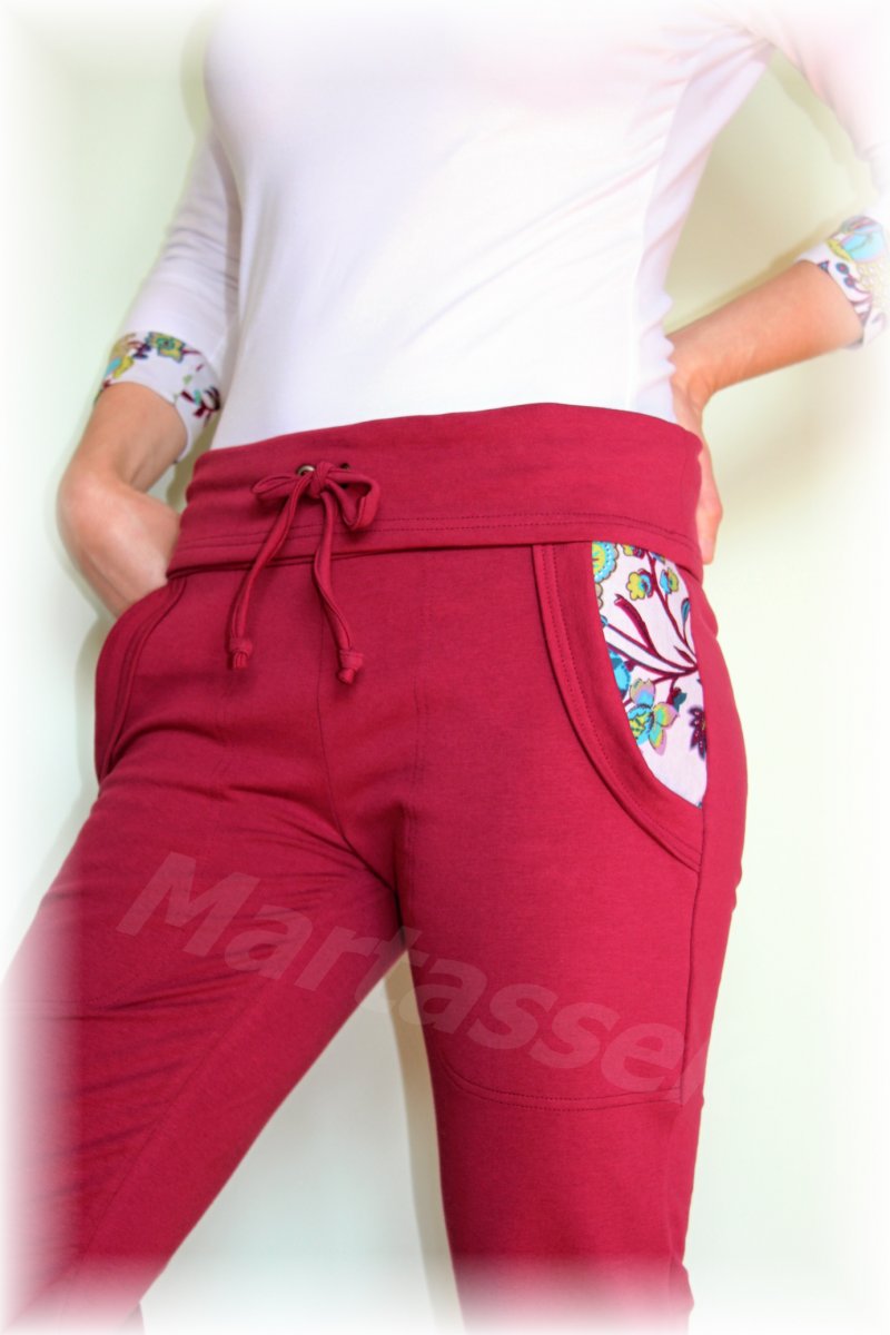 Tepláky s bočními kapsami-více kombinací