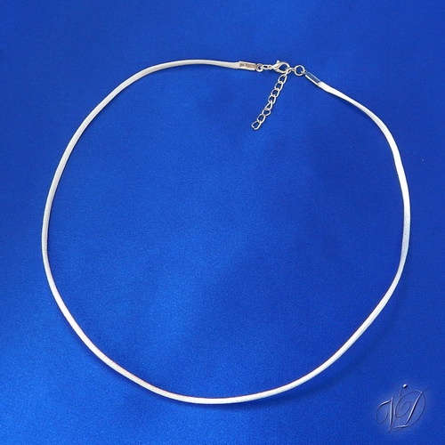 Šňůrka na přívěsek - satén - bílá (č.20)