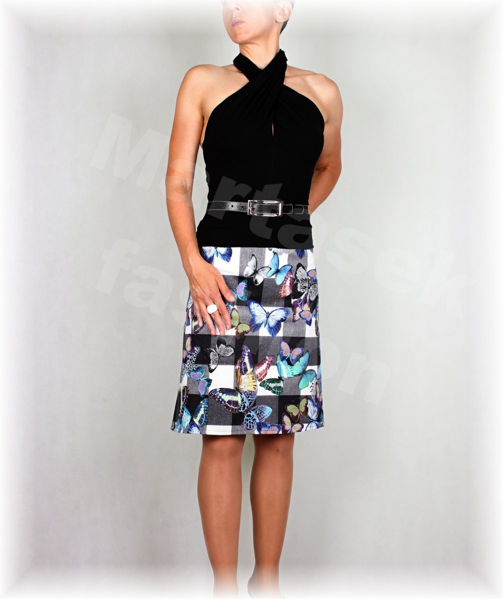 Sukně z krásné rifloviny-vz.412