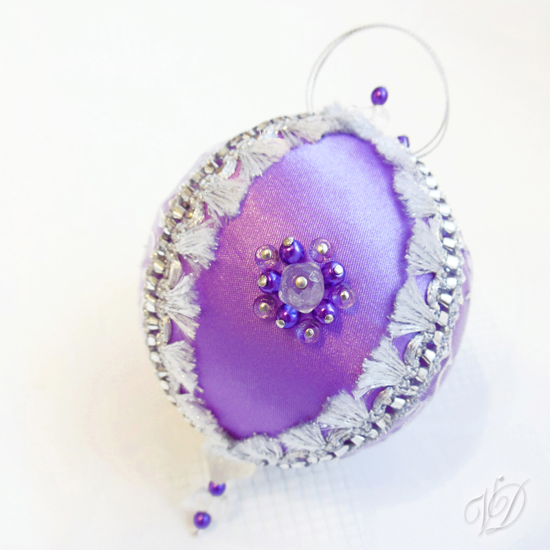 Originální vánoční ozdoba - Třpyt ametystu