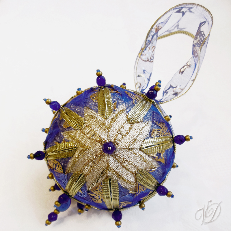 Originální vánoční ozdoba - Záblesk lazuritu