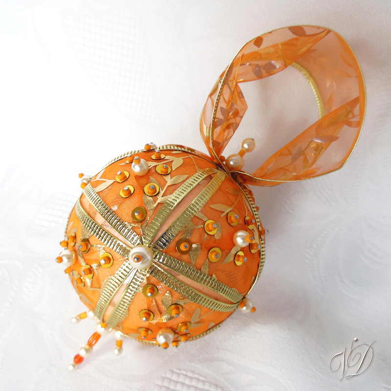 Originální vánoční ozdoba - Záře pomerančového citrínu