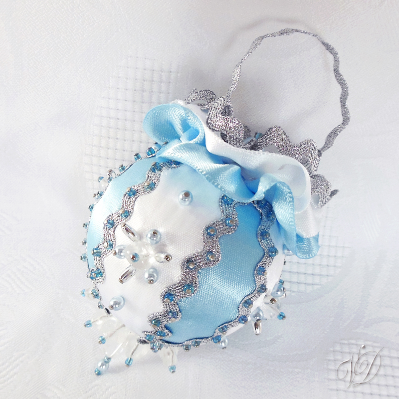 Originální vánoční ozdoba - Mrazivý larimar