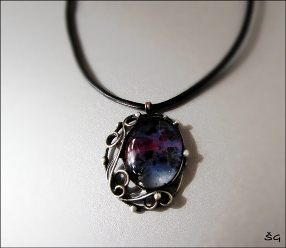 Náhrdelník - magical glass