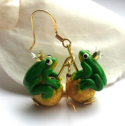 Náušnice žabí princové