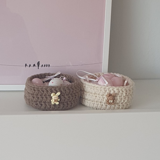 Velikonoční košíčky se zajíčkem - SET 2 ks
