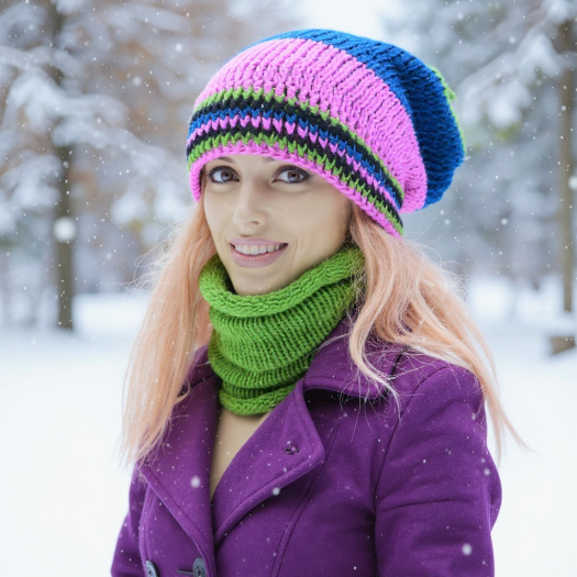 SET ČEPICE A NÁKRČNÍKU 1570