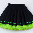 FuFu sukně černá se zelenou spodničkou