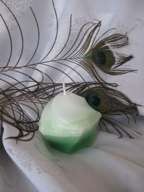 Svíčka zelenobílý jehlan