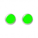 COOL PECKY - Neonově zelené náušnice