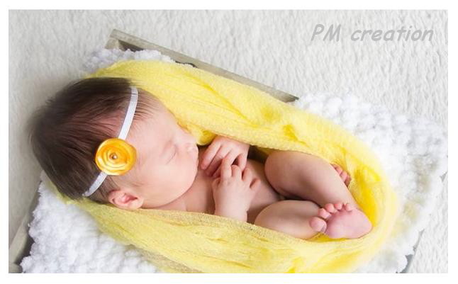 Wrap-dečka na focení miminek  žlutá