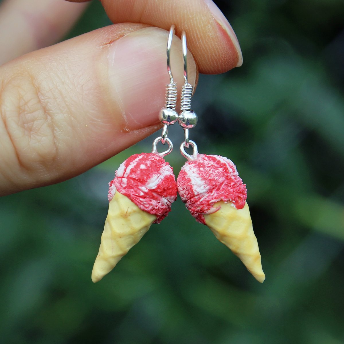 Kopečkové míchané zmrzliny fimo polymer mini