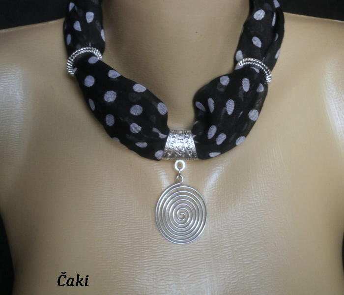 Náhrdelník -šátek -puntík
