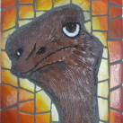 keramický obrázek s mozaikou