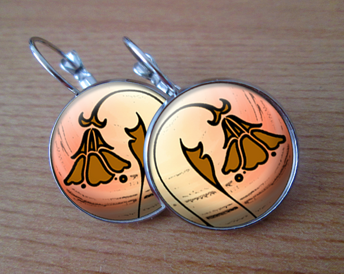 COOL VISACÍ NÁUŠNICE - Oranžový zvoneček