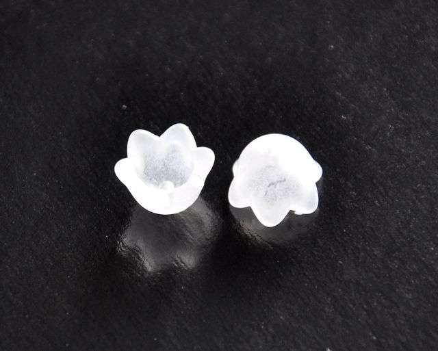 Zvonek 10x6 mm - 5 ks - bílý