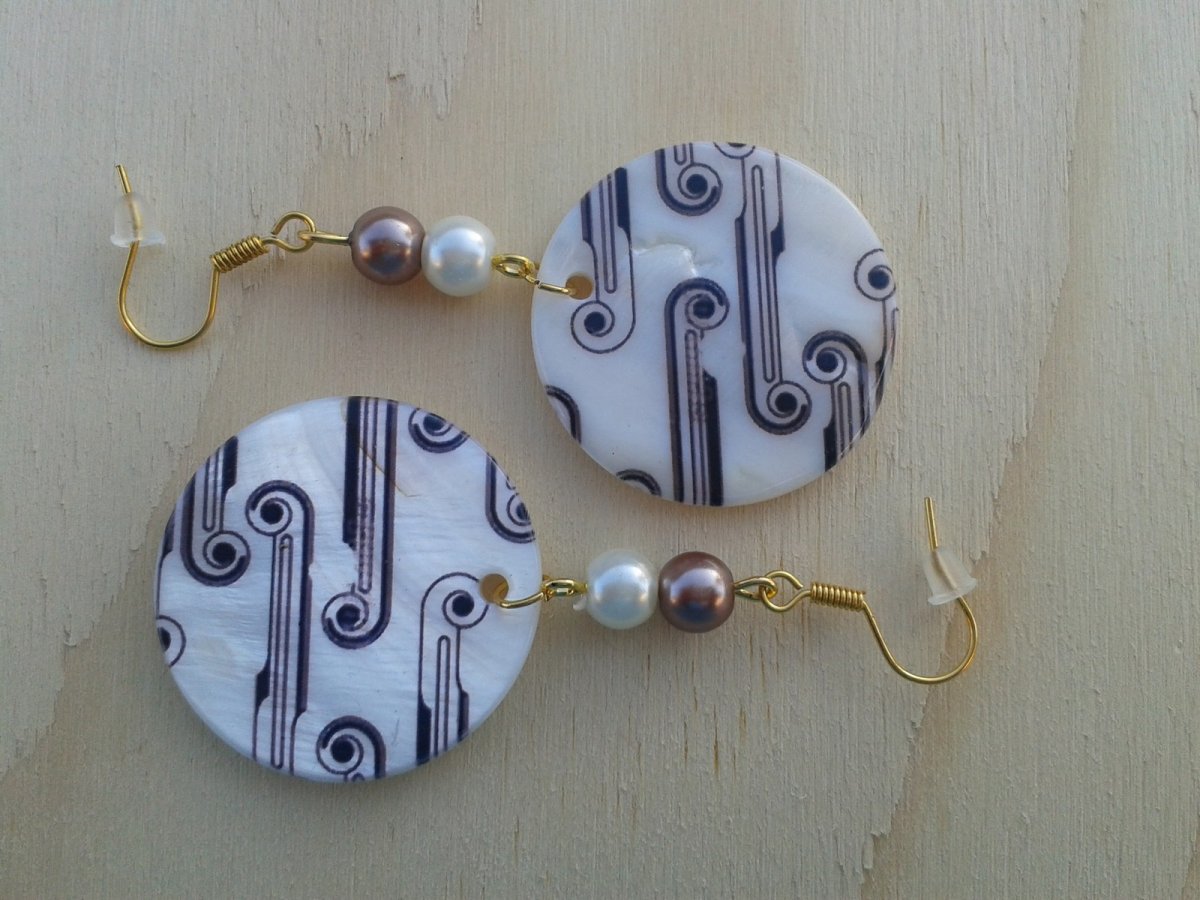 Náušnice perleť (425/14)